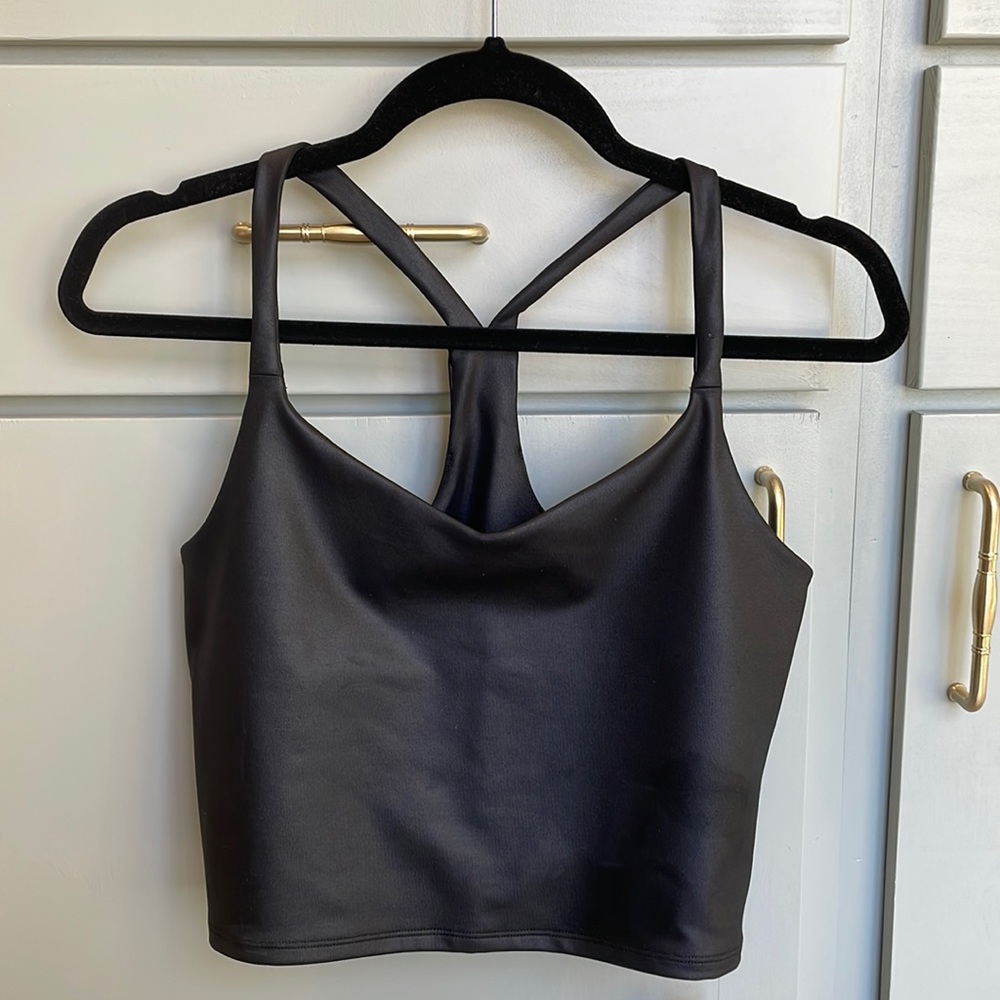 Faux Leather Crop Top
